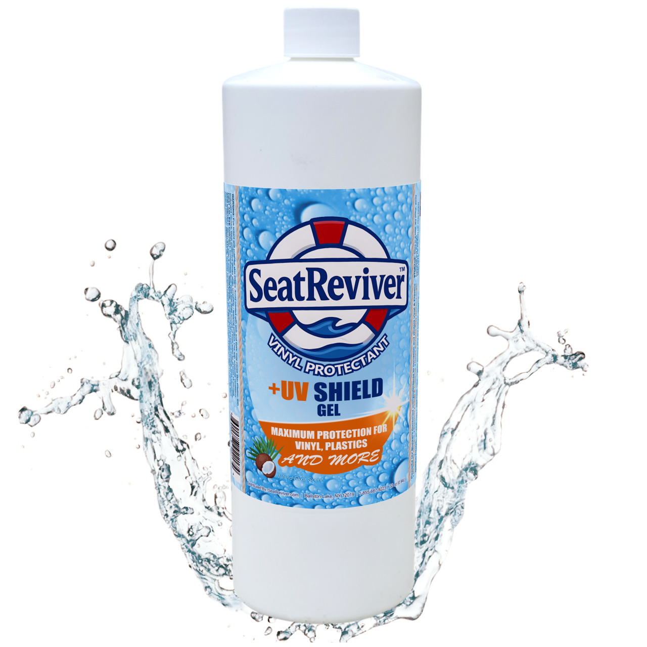 Seat Reviver™ Vinyl Protectant +UV Shield | For Boat Seats, Outdoor Vinyl and Plastics