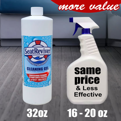 Seat Reviver® Marine Mildew Stain Remover Cleaning Gel | For Boat Seats, Vinyl & Plastics