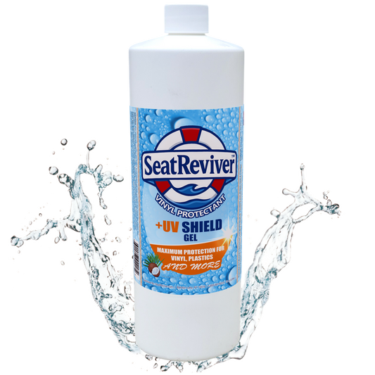 Seat Reviver™ Vinyl Protectant +UV Shield | For Boat Seats, Outdoor Vinyl and Plastics