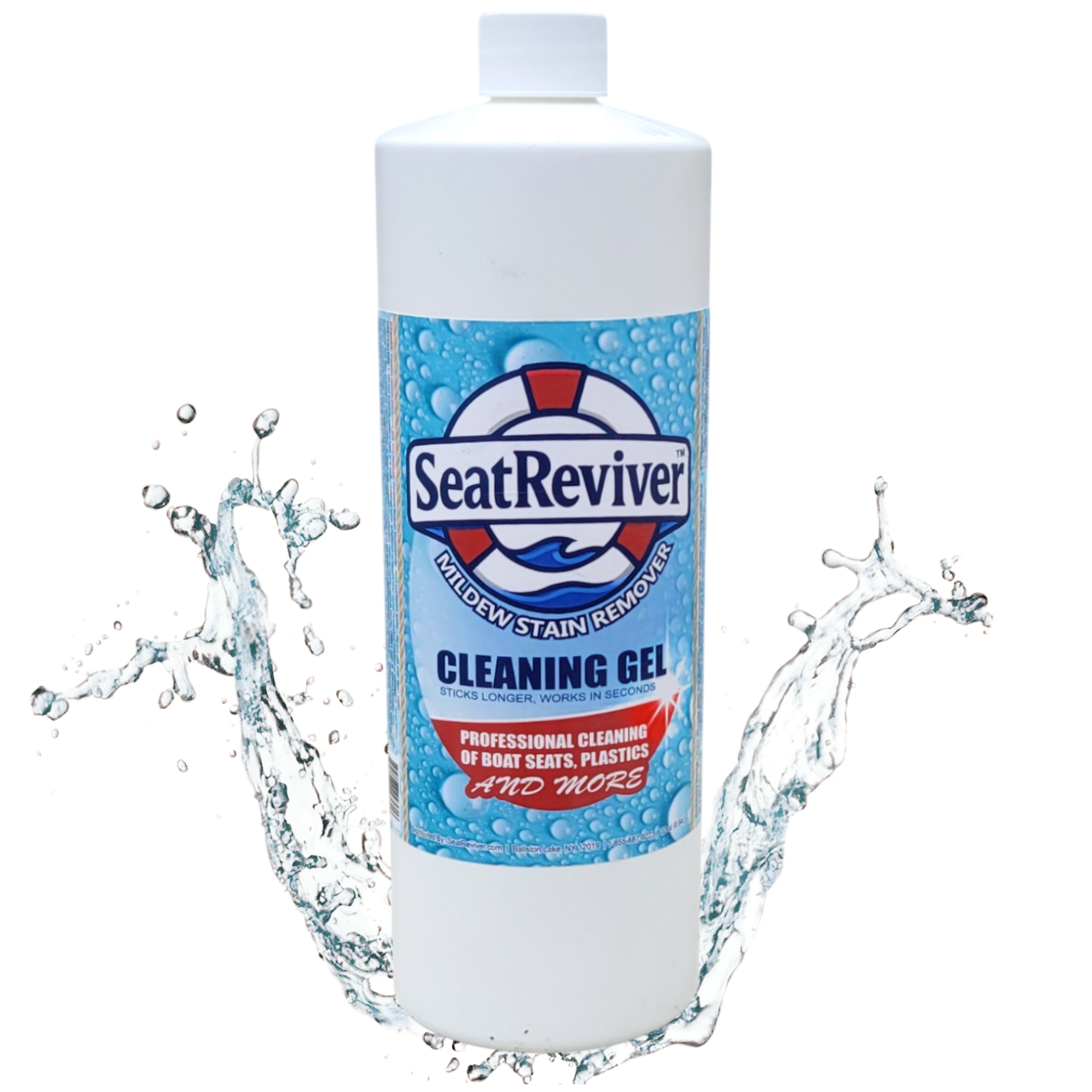 Seat Reviver™ Mildew Stain Remover Cleaning Gel | For Boat Seats, Vinyl & Plastics